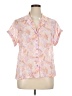Eddie Bauer Tropical Pink Short Sleeve Blouse Size 1X - photo 1