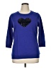 New York & Company 100% Acrylic Hearts Blue Pullover Sweater Size XL - photo 1