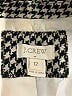 J.Crew Factory Store Houndstooth Gray Wool Blazer Size 12 - photo 6