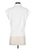 Ann Taylor Solid Ivory Short Sleeve Top Size S - photo 2