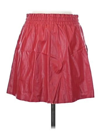 BCBGMAXAZRIA Faux Leather Skirt (view 2)
