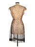 BCBG 100% Silk Paisley Brown Cocktail Dress Size 10 - photo 2