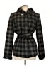 Kristen Blake Plaid Black Wool Coat Size L - photo 1