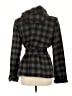 Kristen Blake Plaid Black Wool Coat Size L - photo 2