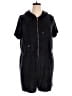 Yitty Solid Black Romper Size 1X - photo 1