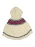 OshKosh B'gosh 100% Acrylic Chevron-herringbone Tan Ivory Poncho Size 5T - photo 2