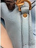 MCM 100% Leather Blue Leather Embossed Satchel One size - photo 10