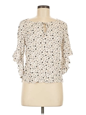 LC Lauren Conrad 3/4 Sleeve T-Shirt (view 1)
