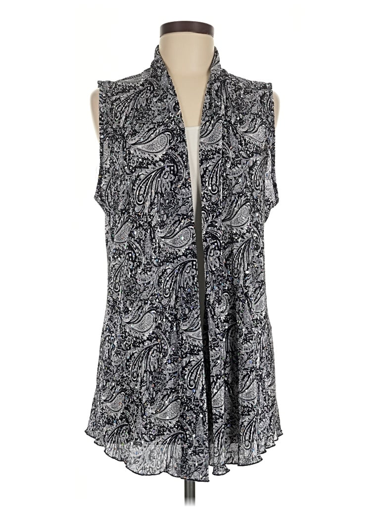Pre-owned Christopher & Banks Sleeveless Blouse In Gray
