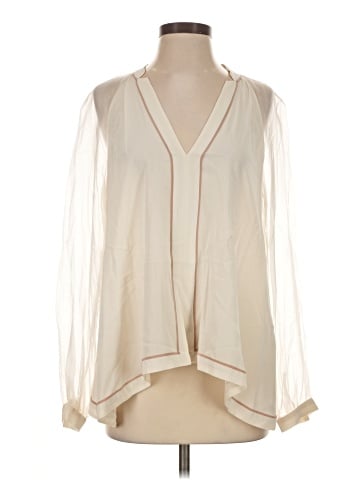 Elizabeth and James 3/4 Sleeve Silk Top (view 1)