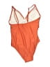 Cupshe 100% Polyester Color Block Orange One Piece Swimsuit Size L - photo 2