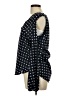 Lumiere 100% Polyester Polka Dots Black Long Sleeve Blouse Size L - photo 5