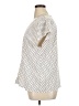Hilary Radley 100% Polyester Polka Dots Ivory Short Sleeve Blouse Size XL - photo 5