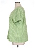 Blair Checkered-gingham Green Short Sleeve Blouse Size XL - photo 5