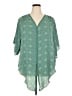 Max Studio 100% Polyester Green Kimono Size 2X - photo 1
