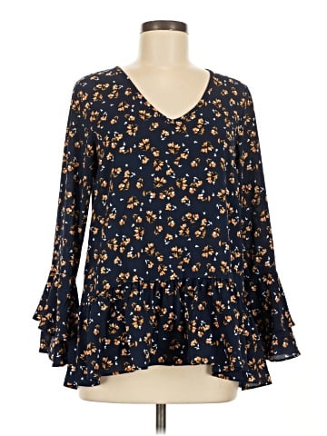 Charming Charlie 3/4 Sleeve Blouse (view 1)