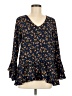 Charming Charlie Blue 3/4 Sleeve Blouse Size M - photo 1