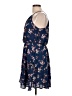 Blue Rain Floral Blue Casual Dress Size L - photo 5
