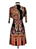 Cristinalove Paisley Orange Cocktail Dress Size S - photo 2
