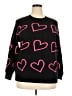 Unbranded Hearts Black Pullover Sweater Size XXL - photo 1