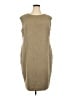 Kasper Solid Tan Casual Dress Size 18 - photo 1