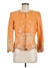 Dana Buchman 100% Leather Orange Blazer Size 8 - photo 1
