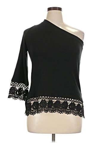 Red Haute 3/4 Sleeve Top (view 1)