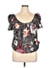 ALLSAINTS Spitalfields Gray Short Sleeve Top Size 14 - photo 1