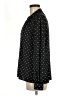 Hem & Thread 100% Polyester Polka Dots Black Long Sleeve Blouse Size M - photo 5