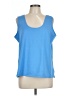 Susan Graver Blue Sleeveless Top Size L - photo 1