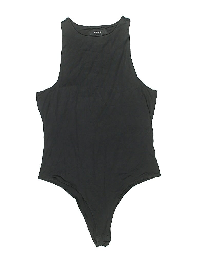 Pre-owned Forever 21 Plus Bodysuit In Black
