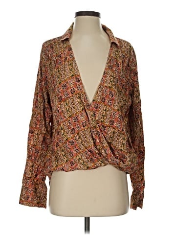 Pilcro Long Sleeve Blouse (view 1)