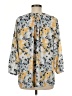 NYDJ 100% Polyester Floral Yellow 3/4 Sleeve Blouse Size M - photo 2