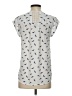 Daniel Rainn 100% Polyester Ivory Short Sleeve Blouse Size S - photo 2
