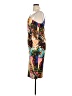Venus Print Black Cocktail Dress Size XL - photo 5