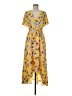 Gibson Latimer 100% Polyester Floral Yellow Casual Dress Size M - photo 1