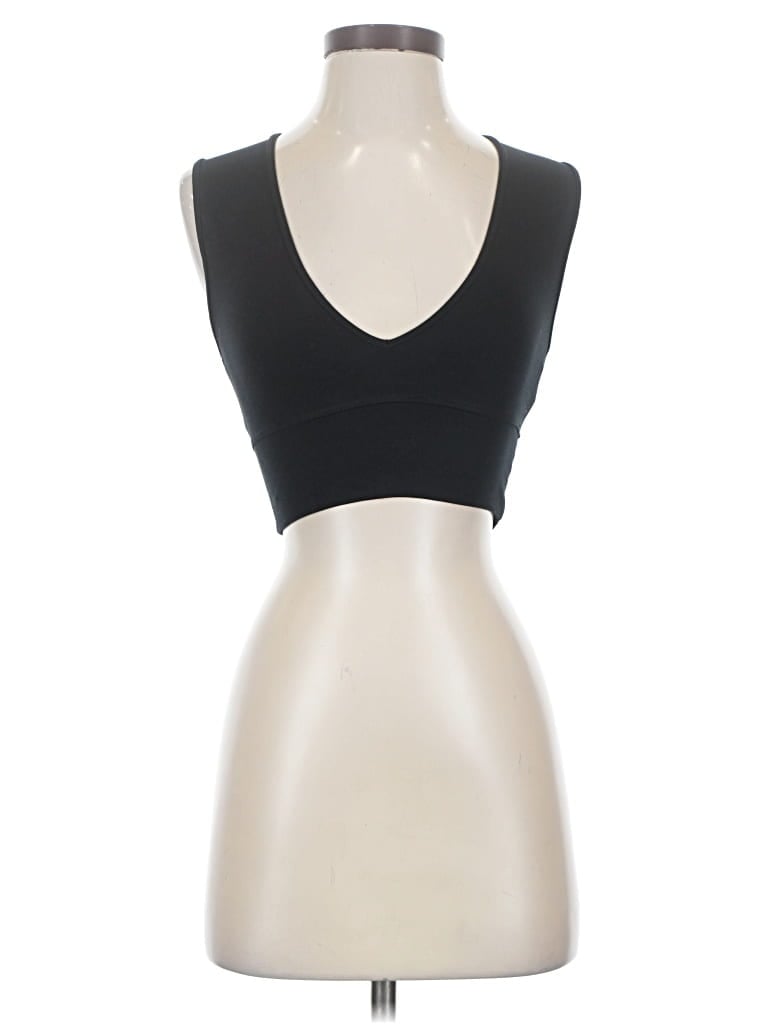 Pre-owned Oak Tank Top Black Strapless Neckline Tops