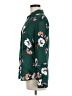 Express 100% Polyester Floral Green Long Sleeve Blouse Size M - photo 5