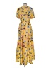 Gibson Latimer 100% Polyester Floral Yellow Casual Dress Size M - photo 2