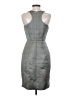 Milly Metallic Gray Cocktail Dress Size 2 - photo 2