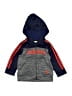 Adidas 100% Polyester Print Blue Zip Up Hoodie 9-12 MO / 12 MO - photo 1