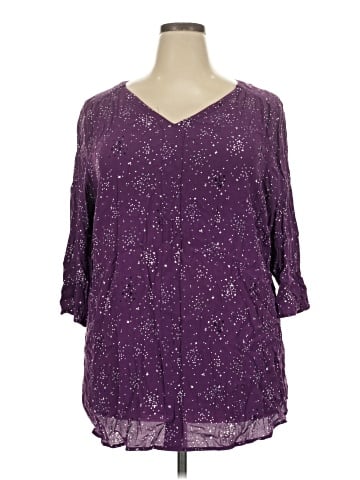Croft & Barrow 3/4 Sleeve Blouse (view 1)