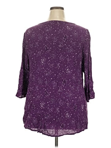 Croft & Barrow 3/4 Sleeve Blouse (view 2)