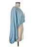 Audrey 3+1 Blue Long Sleeve Blouse Size M (estimated) - photo 4