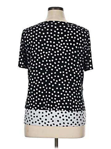 Susan Graver Short Sleeve Blouse (view 2)