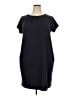 Lands' End Solid Black Casual Dress Size 18W - photo 1