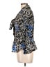Sunny Leigh 100% Polyester Blue 3/4 Sleeve Blouse Size L - photo 5