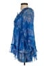 Johnny Was 100% Silk Blue Long Sleeve Blouse Size XS - photo 5