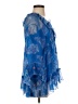 Johnny Was 100% Silk Blue Long Sleeve Blouse Size XS - photo 4