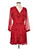 Madewell 100% Polyester Red Cocktail Dress Size 10 - photo 1